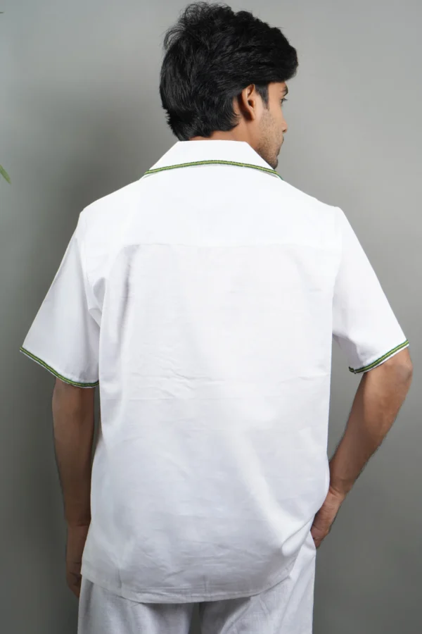 Leafy Breeze Cotton Shirt - Image 4