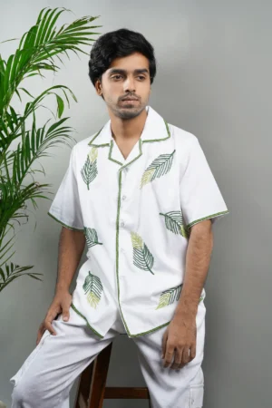 Leafy Breeze Cotton Shirt