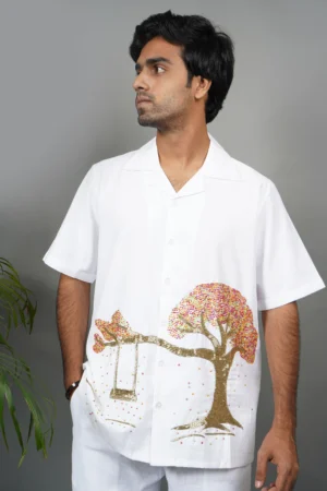 Tree of Life Shirt'' hand embroidery