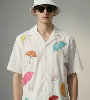 Hand-Embroidered-Umbrella-Shirt-for-Men-Cuban-Collar-Cotton-Summer-Resort-Gift-for-her-closeup.JPG