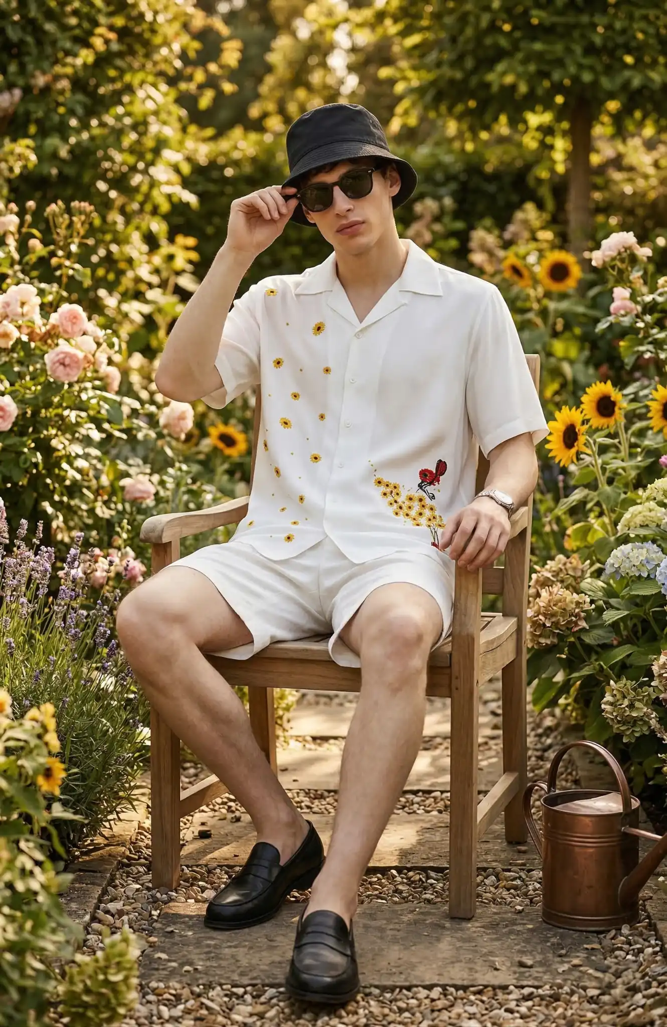 Handmade-Modal-Sunflower-Embroidered-Shirt-Summer-Relaxed-Fit-Cuban-Collar-Top-closeup2.JPG (4)