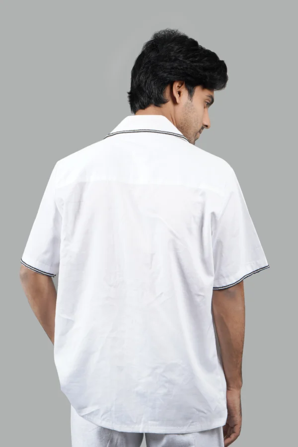 Tropical Fruity Hand-Embroidered Cuban Shirt
