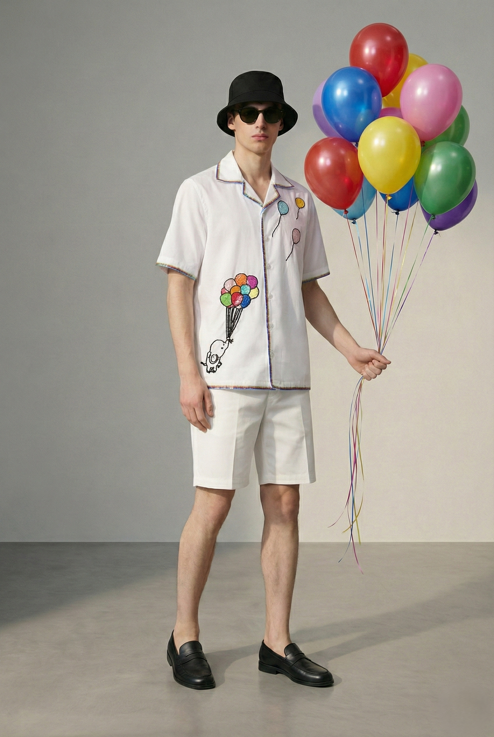 Whimsical Balloon Journey Shirt - Image 3