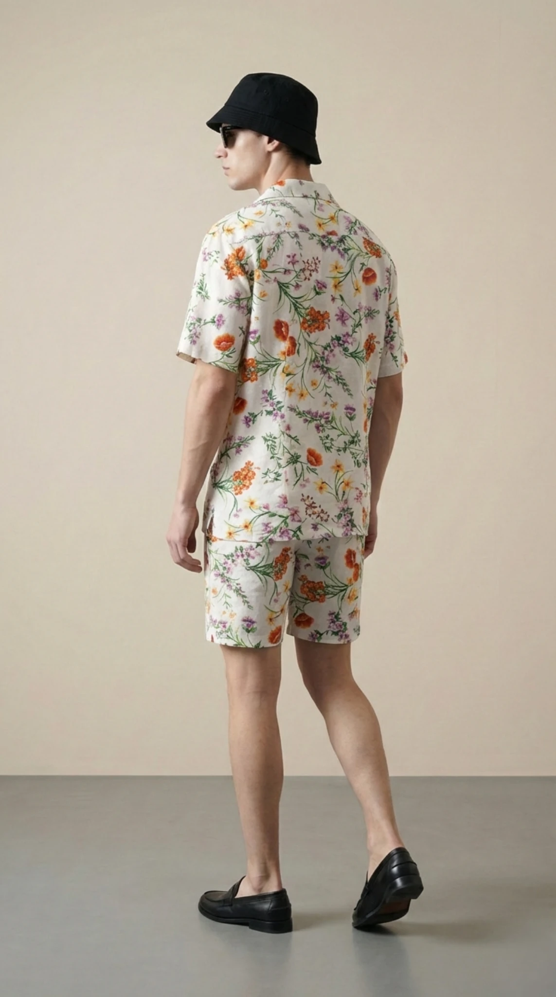 mens-floral-resort-set-cuban-collar-shirt-shorts-cotton-linen-back