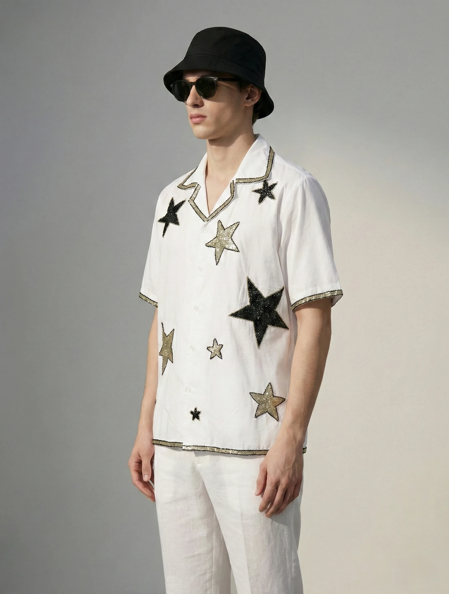 Custom-Star-Embroidered-Cuban-Shirt-Handmade-Cotton-Summer-Shirt-Men -Gift-for-her-side.JPG