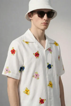 Floral-Embroidered-Cuban-Collar-Shirt-for-Men-Linen-Cotton-Resort-Wear-Gift-for-him-closeup.JPG