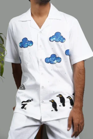 Penguin Haven Handcrafted Cuban Collar Shirt
