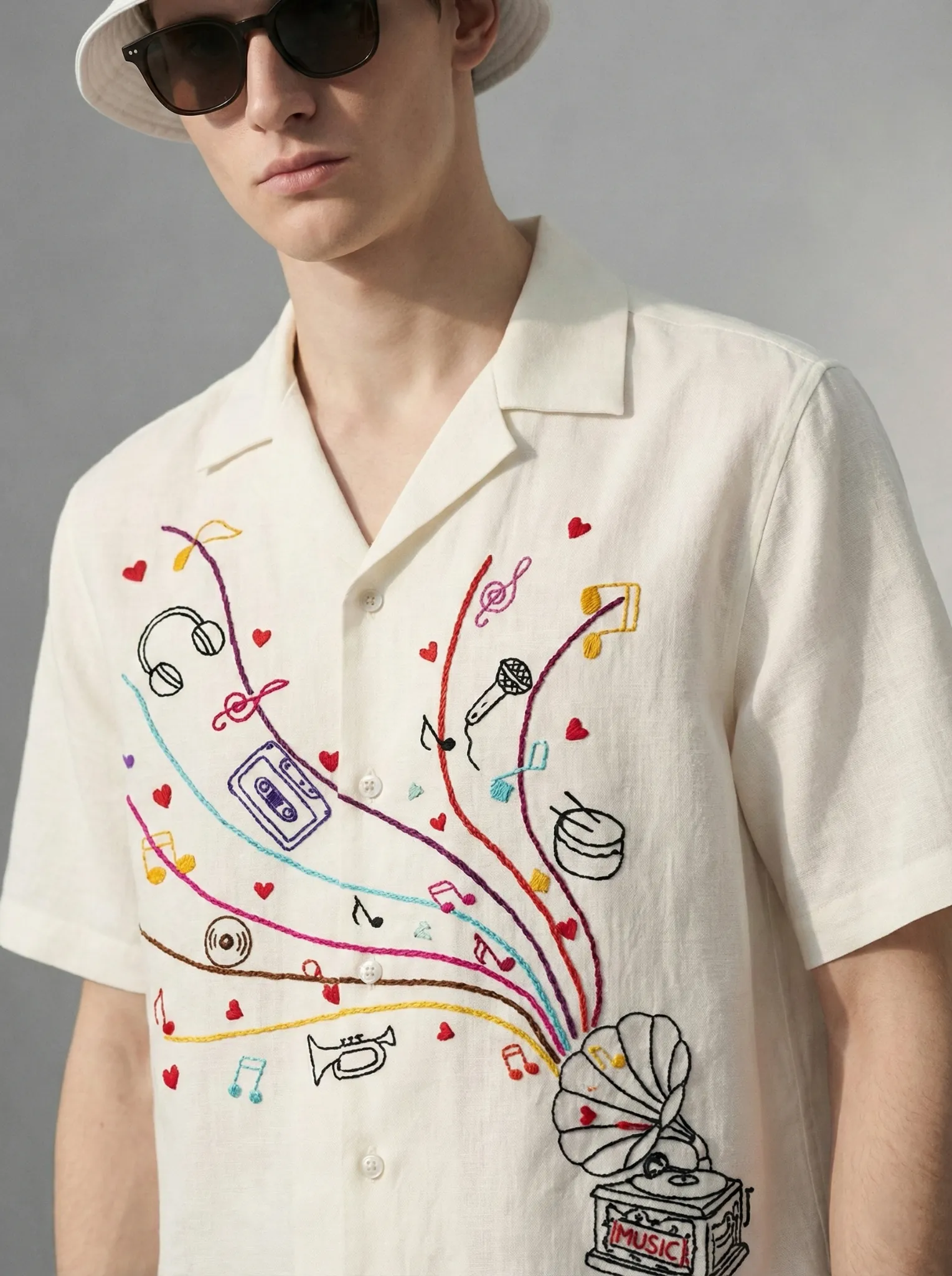 Handmade-Cuban-Collar-Cotton-Shirt-with-Music-Embroidery-closeup.JPG