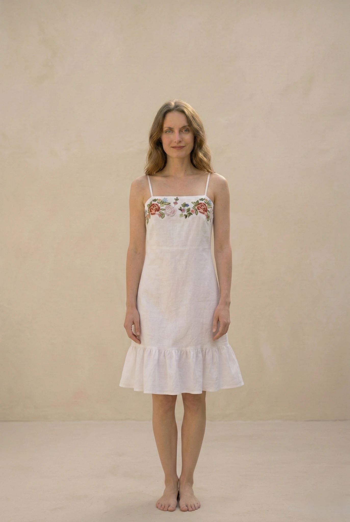 cottagecore linen dress minimal aesthetic