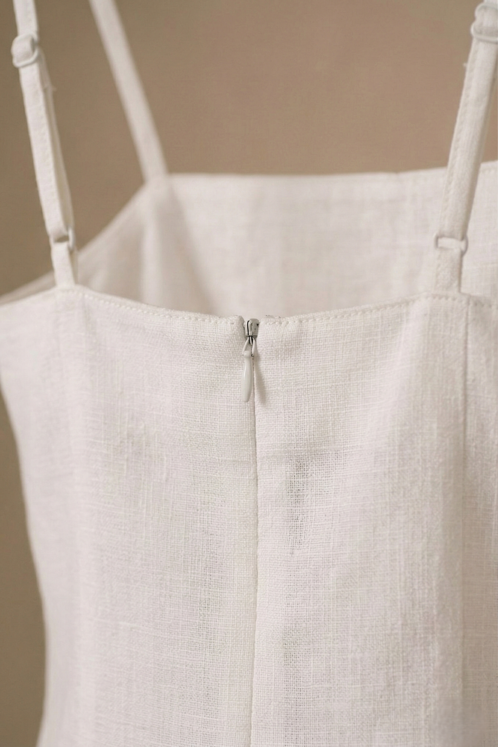 Hand Embroidered Linen Dress – White Floral Summer Dress for Women - Image 5