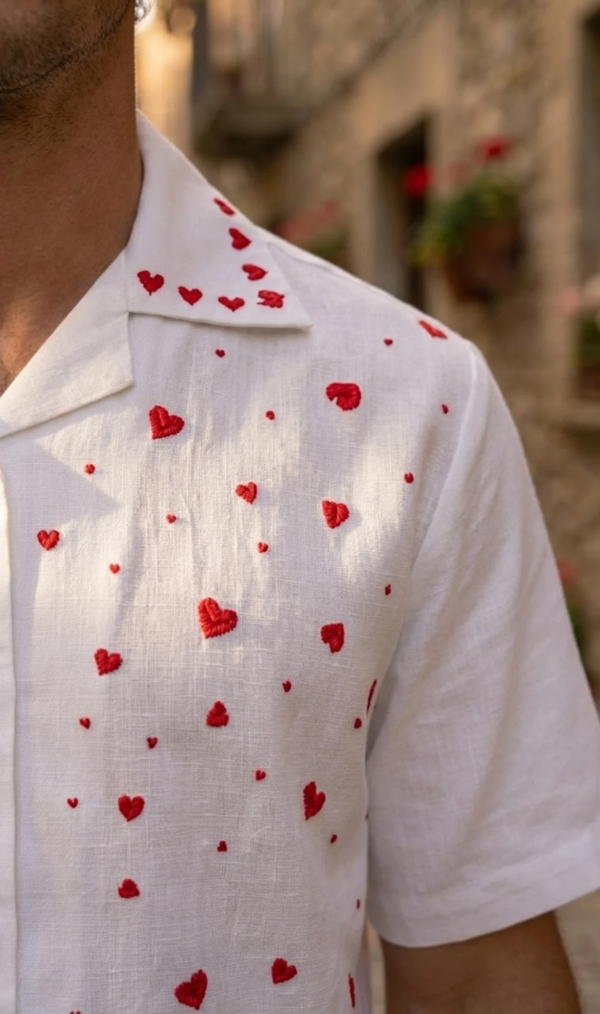 mens-heart-embroidered-linen-shirt-set-white-resort-wear-